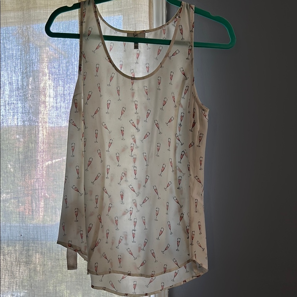 Joie Cream Sleeveless Tank Top